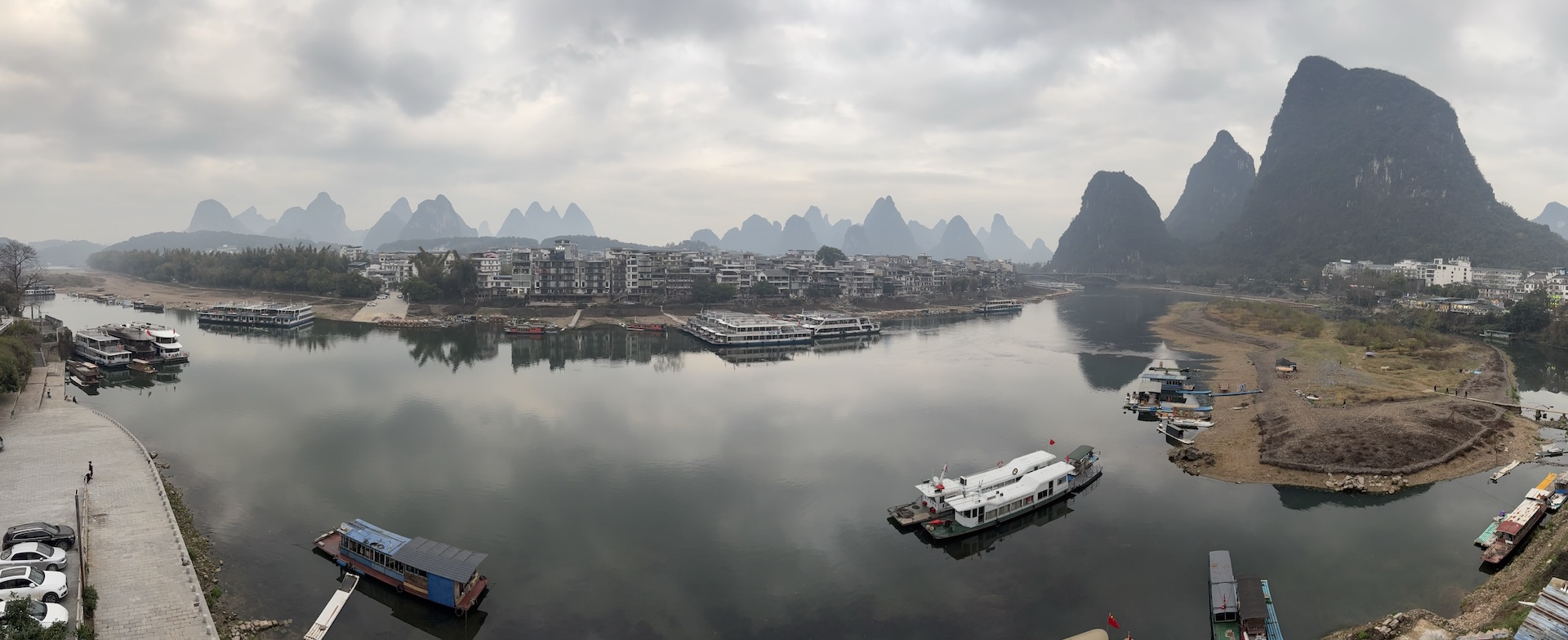 The view from our accommodation